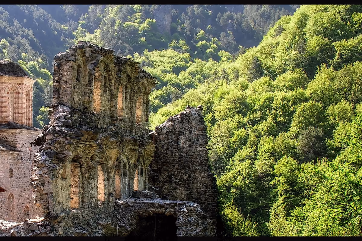 The old Monastery of Saint Dionysios