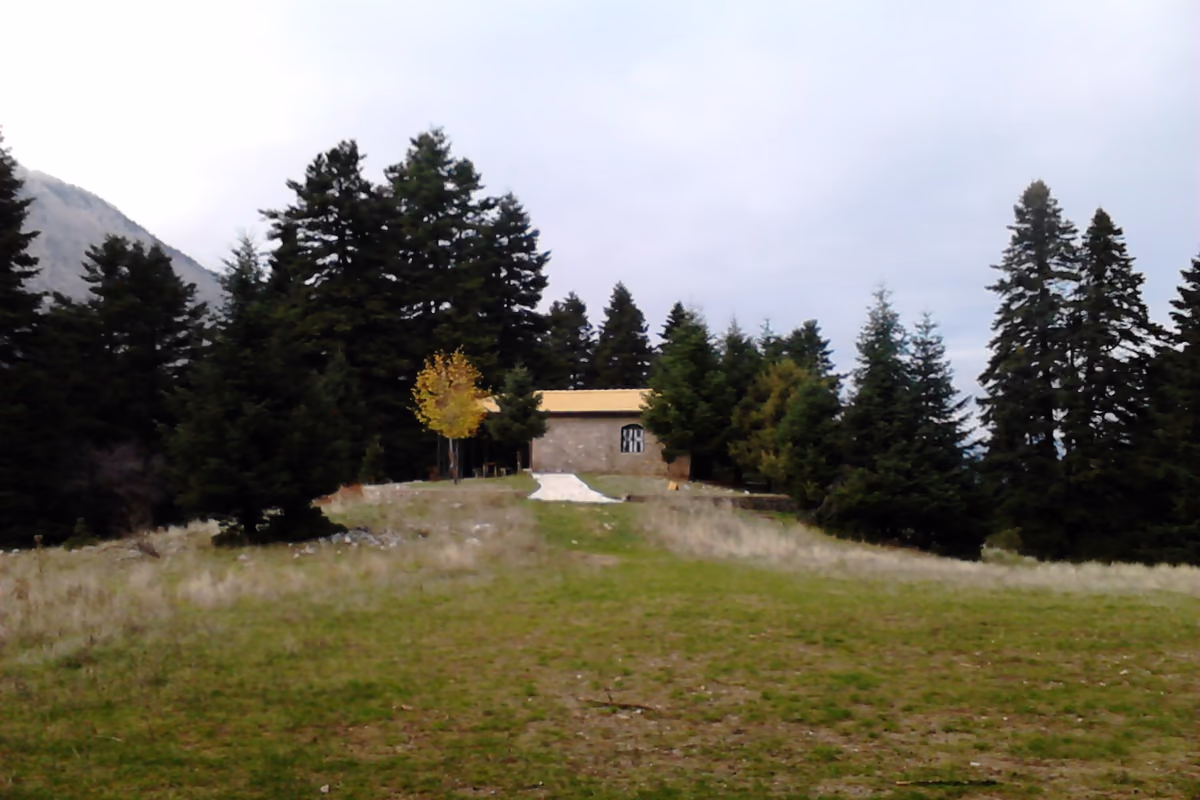A chapel in the fir forest