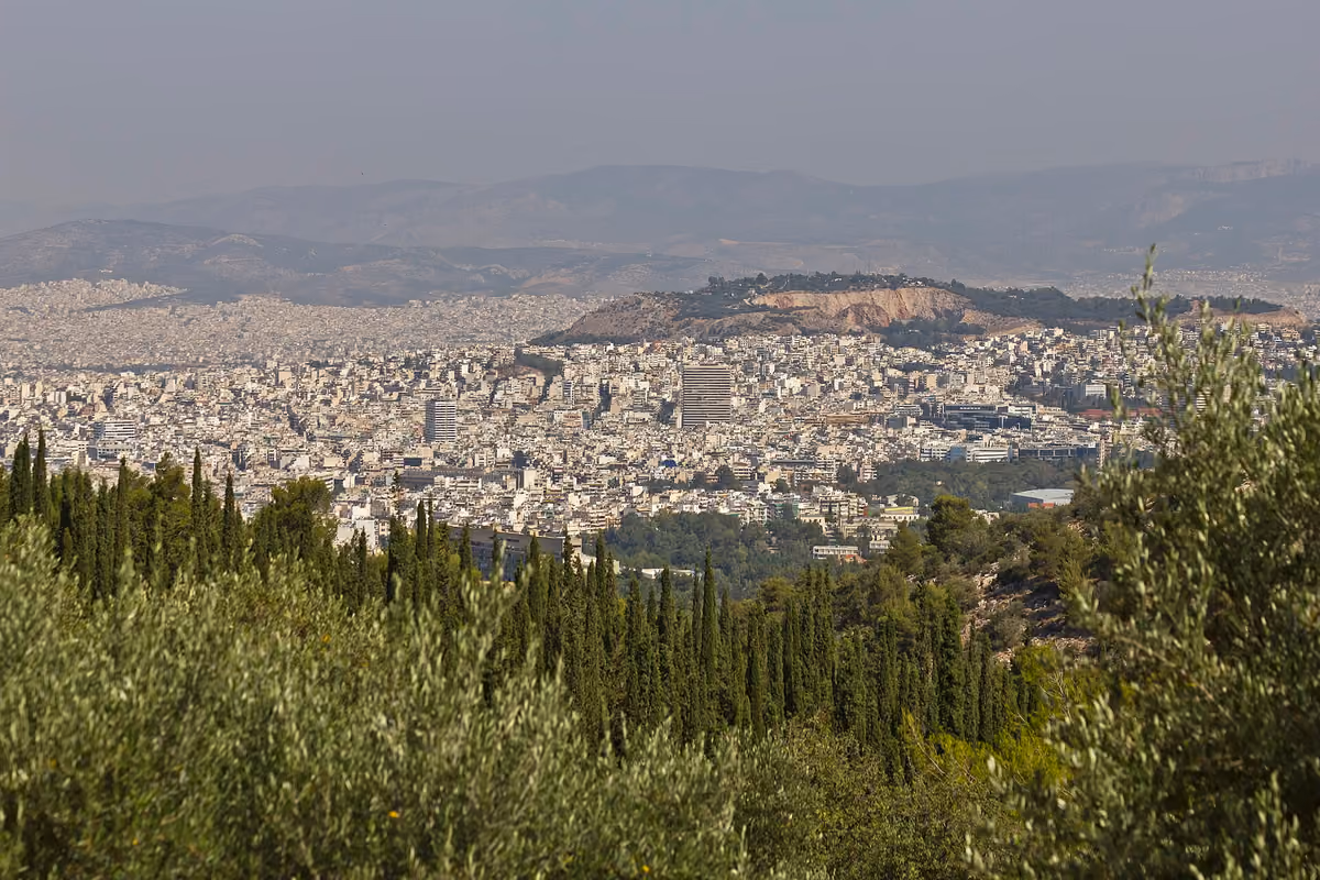 Athens from Kaisariani Hill